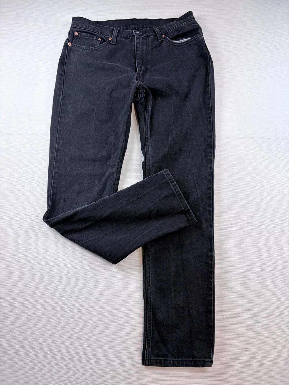 Levi's 505 Straight Jeans Size 32x30 Black Denim